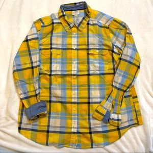 Plaid button down shirt